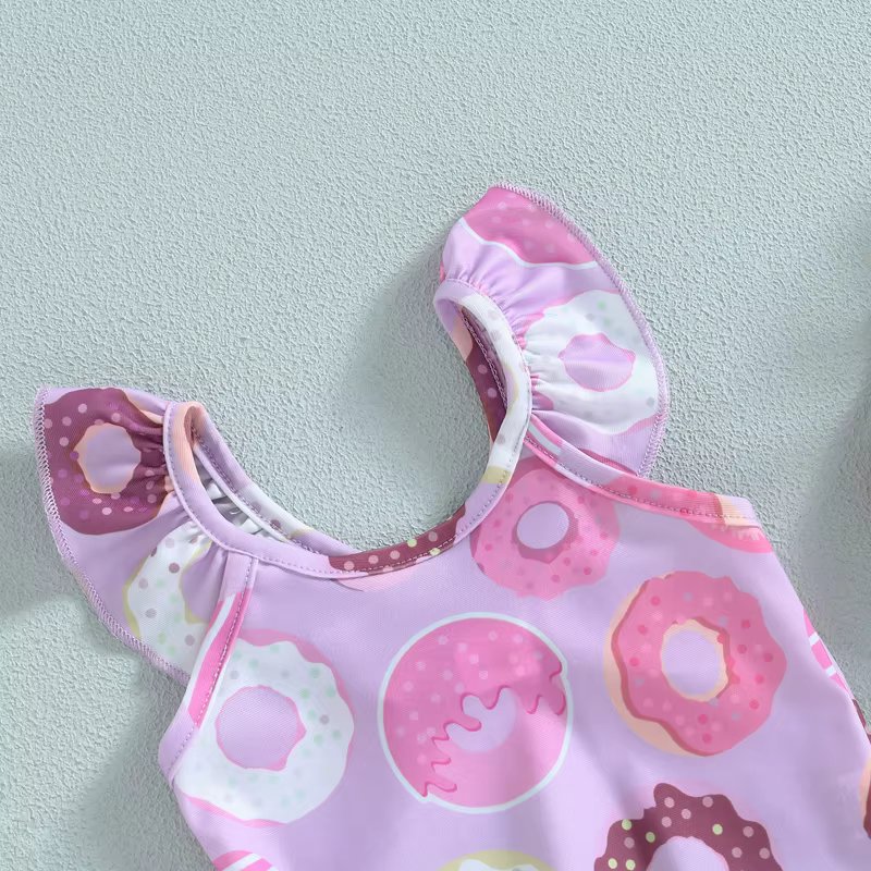 Tregren bañador infantil para niña con estampado donut - imagen 5