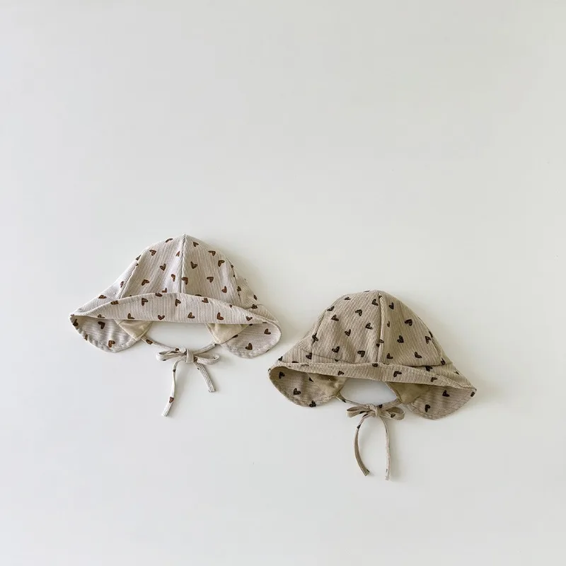 Gorro de encaje lazo corazón para bebé recién nacida - imagen 5