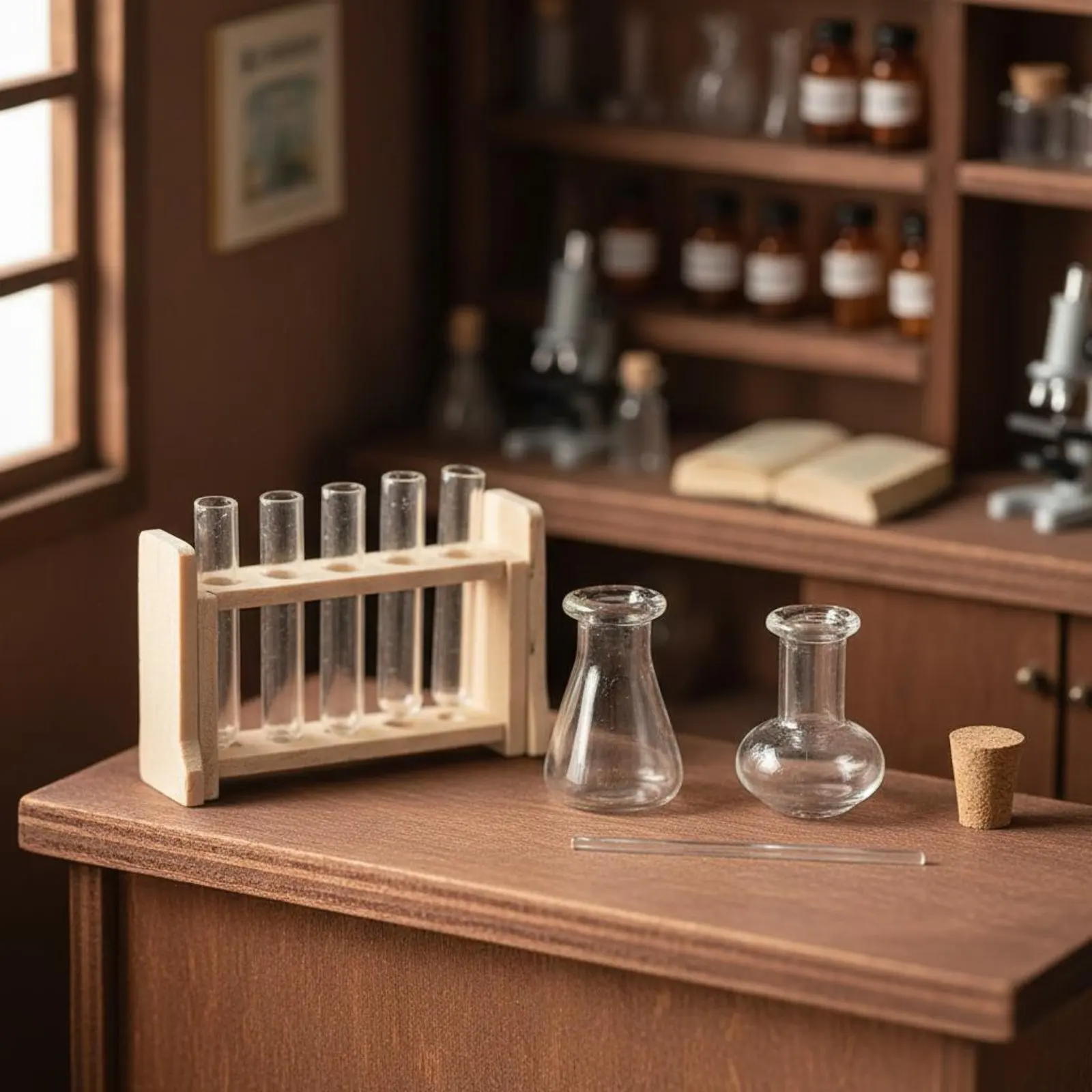 Set de laboratorio infantil con tubos de ensayo en miniatura - imagen 5