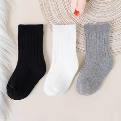 Calcetines para bebé y niñas transpirables a rayas – Algodón suave