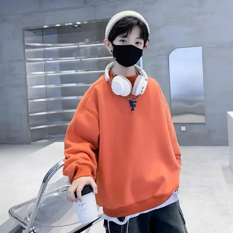 Sudadera de otoño para niños con cuello redondo y manga larga - imagen 2