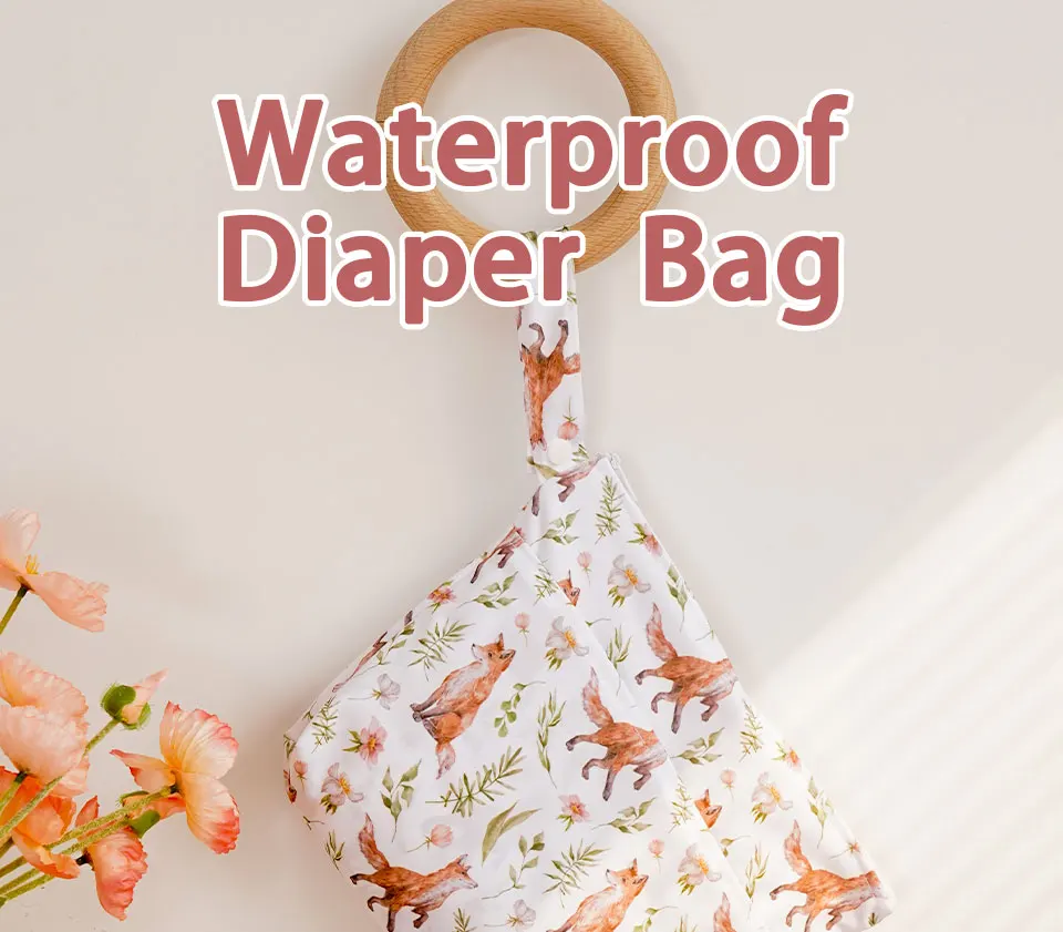 Bolsa para pañales húmedos y secos, portátil