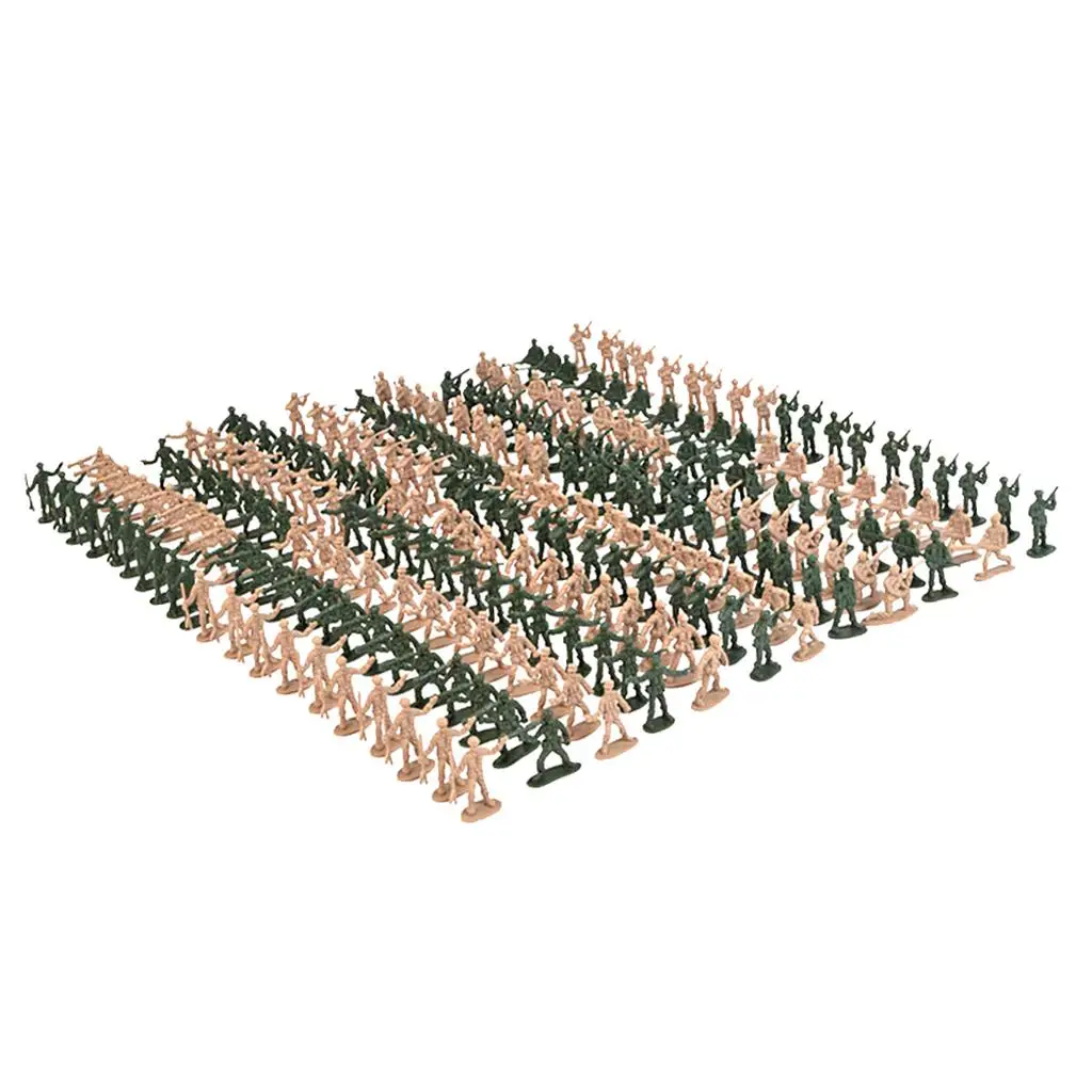 Figuras de soldados de plástico para juego de ejército de arena