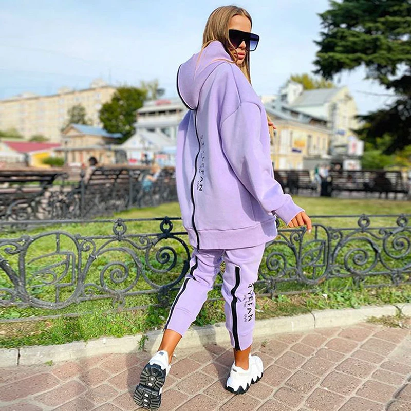 Winner chándal mujer holgado letras – sudadera larga y jogging - imagen 3