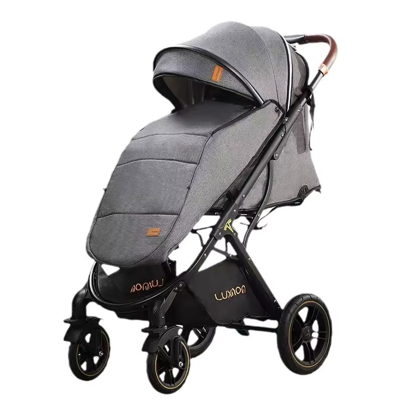 Cochecito bidireccional ligero plegable con asiento alto para bebé - imagen 2