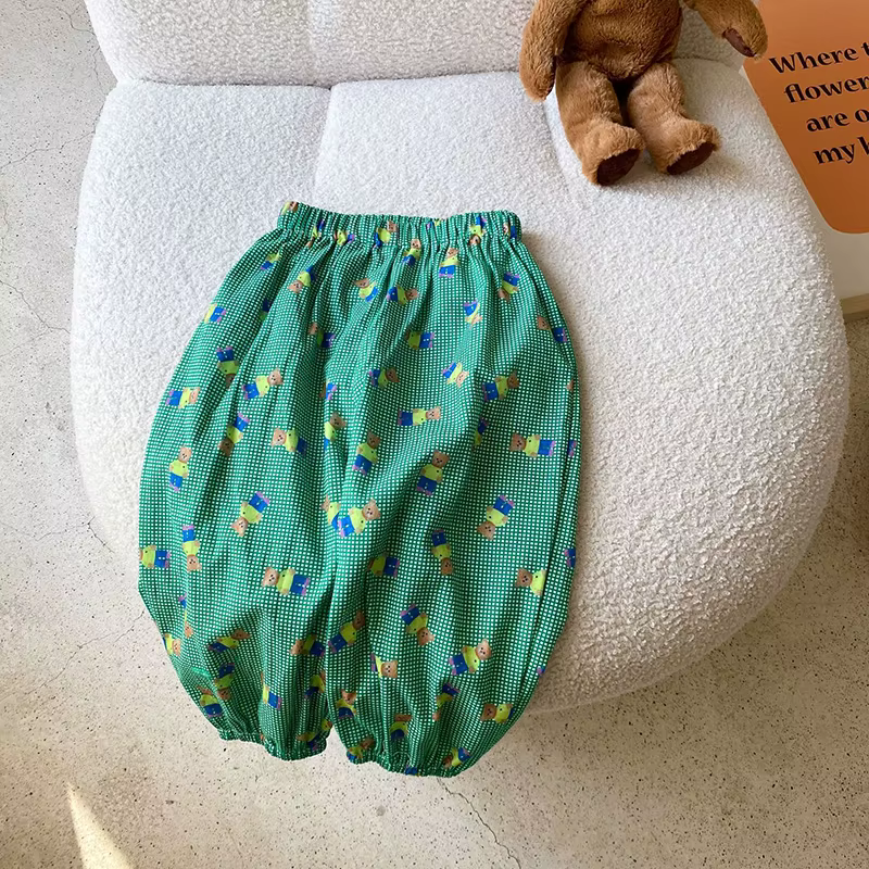 Pantalones niña algodón estampado osoMILANCEL – Pantalones estampado oso para niña - imagen 5