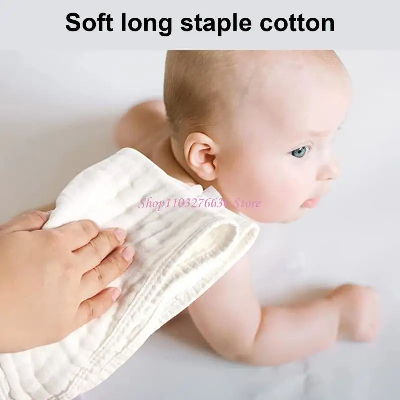 Paños para eructar de algodón absorbente, gasa de 6 capas