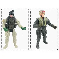 Figura de acción de soldado para niños con accesorios de juego