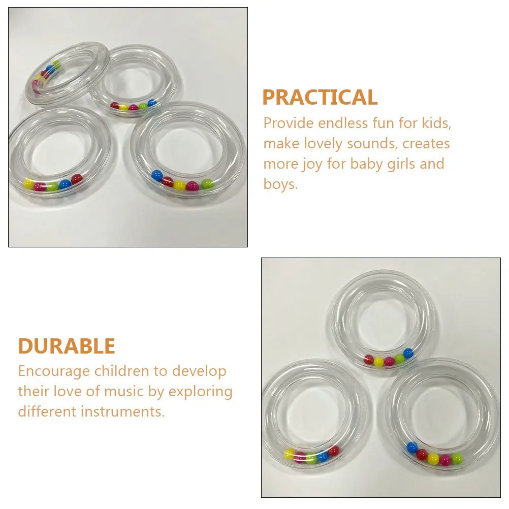 Sonajero bebé de mano transparente musical, divertido regalo infantil - imagen 5