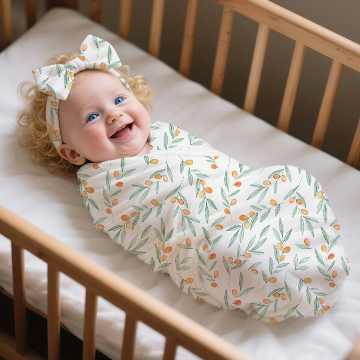 Manta envolvente para dormir de bebé con gorro y toalla suave - imagen 2