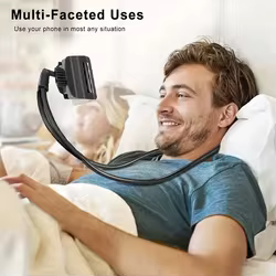 Soporte universal para móvil con cuello flexible, giro 360 grados