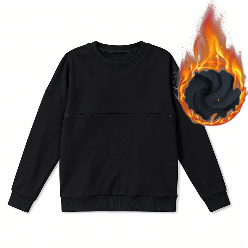 Sudadera con capucha de lactancia de invierno en algodón grueso - imagen 2
