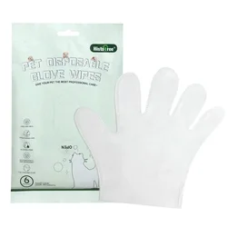 Guantes desechables para perros y gatos con toallitas sin enjuague