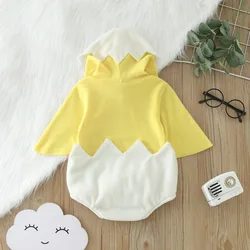 Disfraz de pollito con sudadera de capucha suave para Pascua
