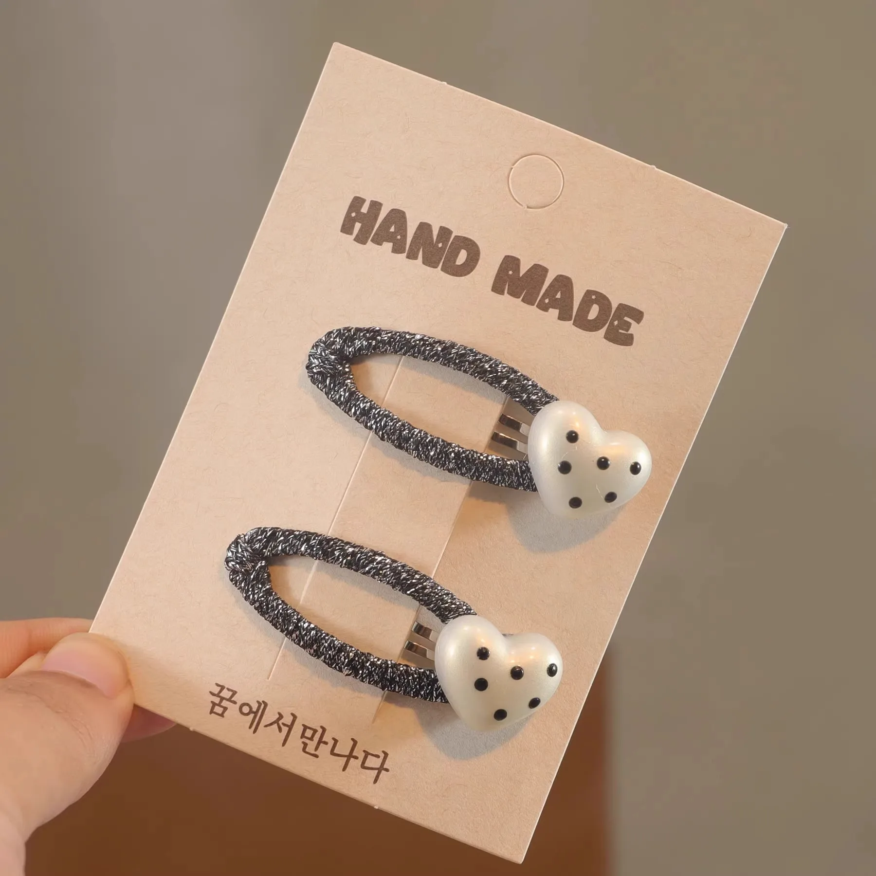 Pinzas para el cabello con perlas estilo princesa bebé niña - imagen 5