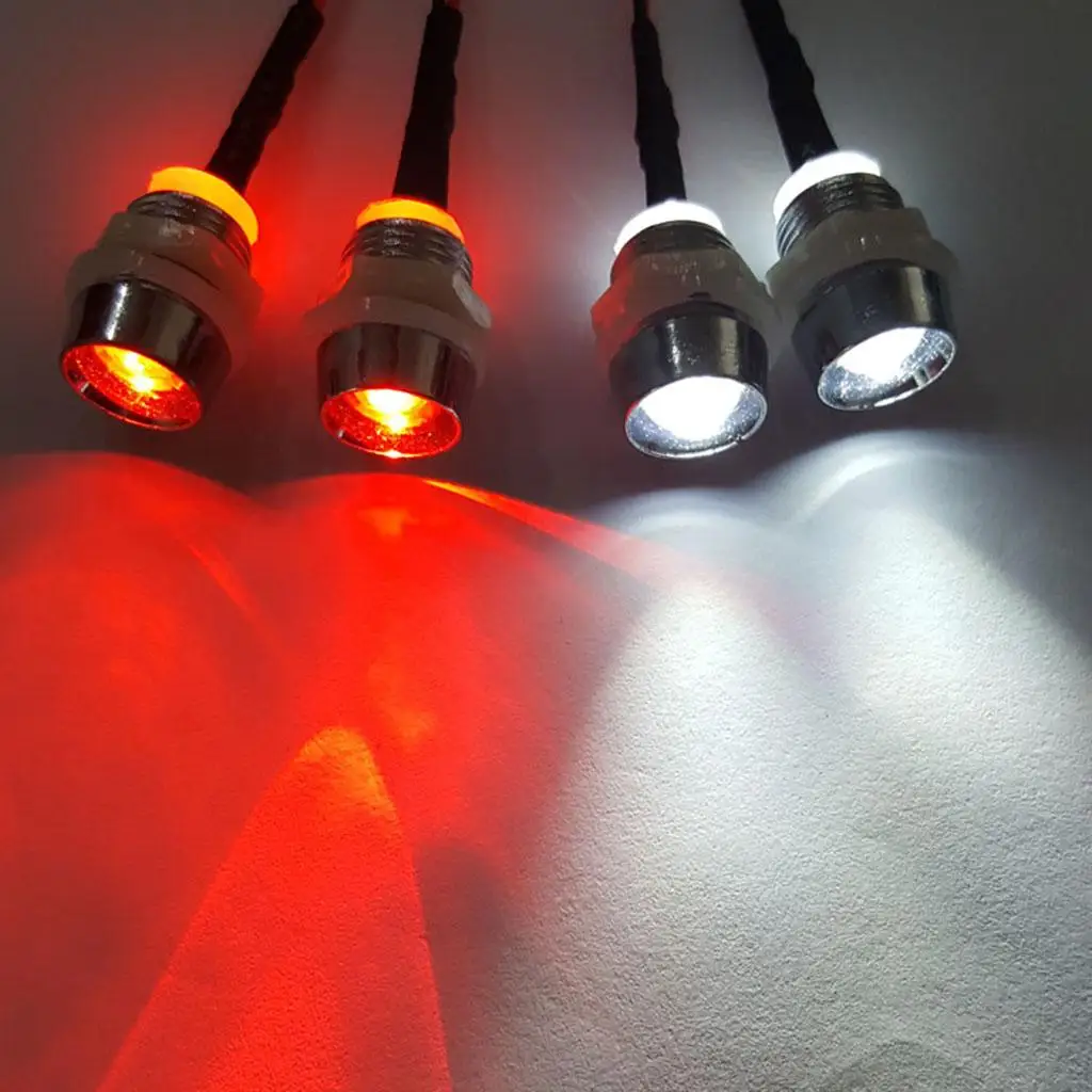Luz LED para coche RC con faro delantero y luz trasera roja - imagen 4