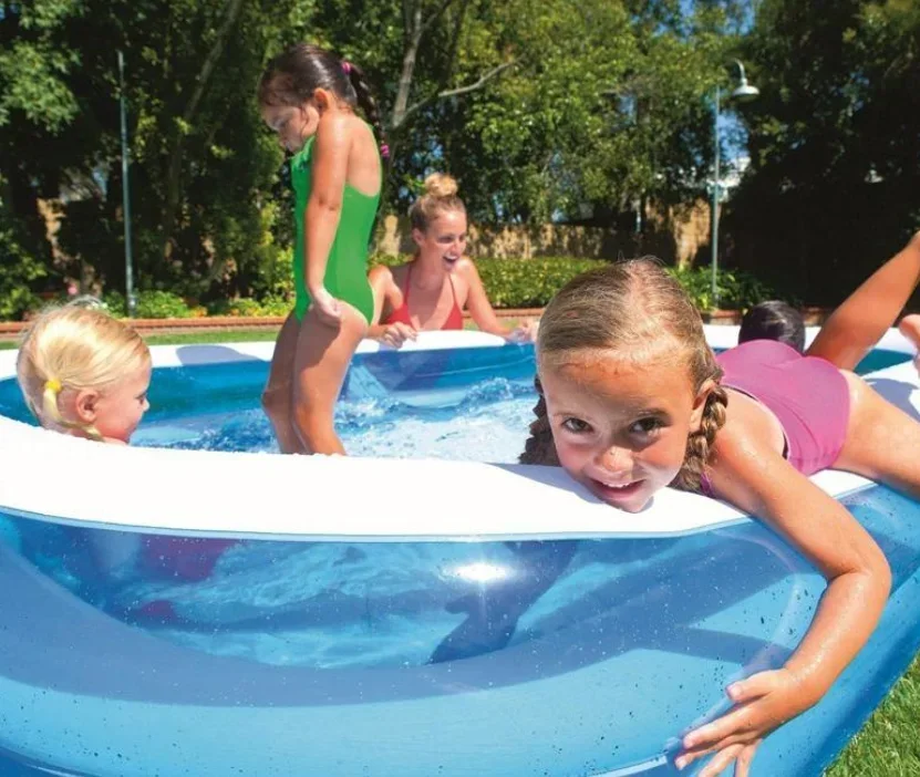 Piscina hinchable grande familiar para niños y adultos de PVC - imagen 2