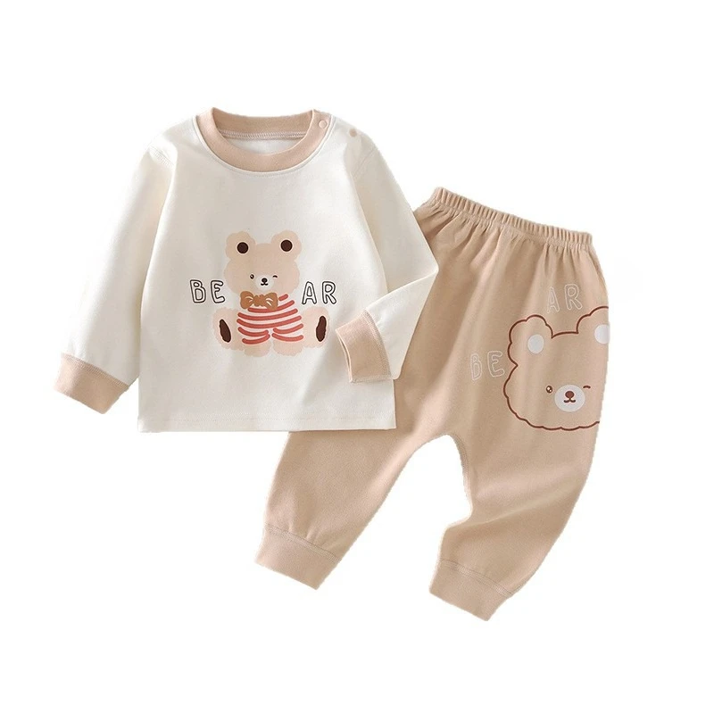 Ropa interior de algodón infantil top y pantalón osito Halloween unisex