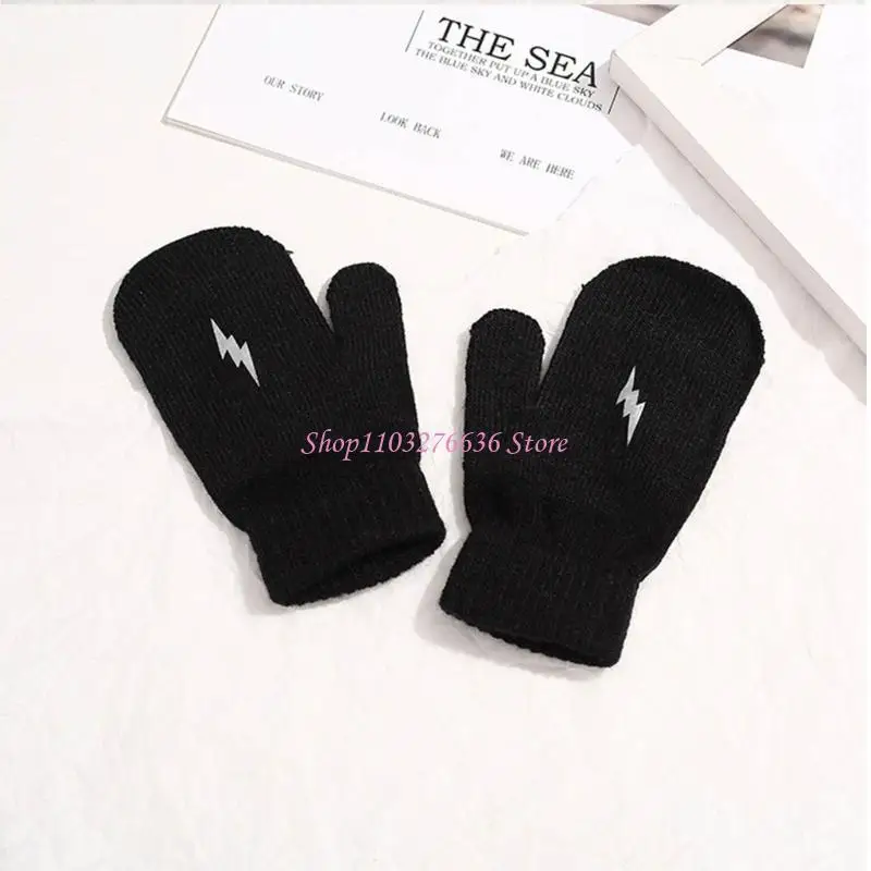 Guantes sin dedos de punto para bebé: cálidos para el invierno - imagen 3