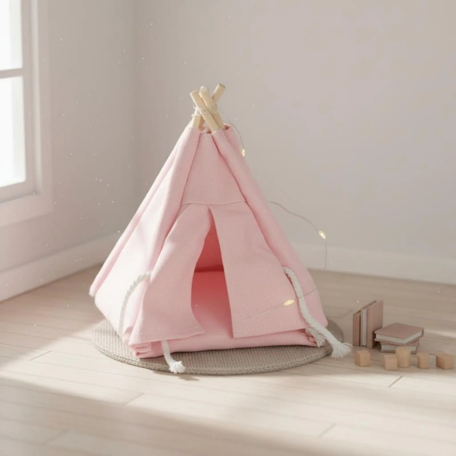 Tienda de campaña infantil para montar con luces realistas