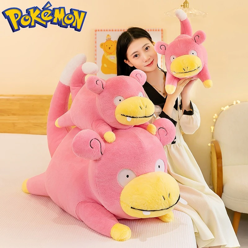 Peluche de Slowpoke Pokemon, personaje suave tipo almohada para niños