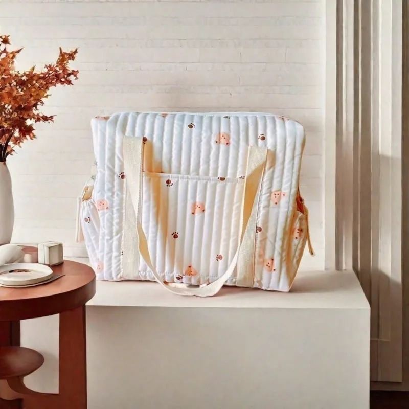 Bolsa de pañales impermeable con correas para cochecito - Grande - imagen 4