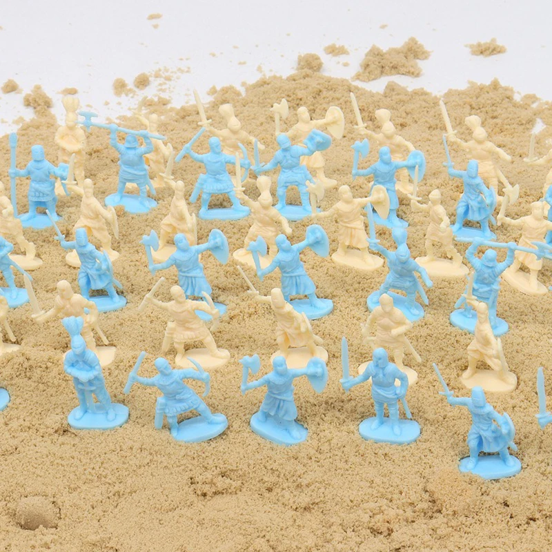 ZYF Soldados en miniatura 2,7 cm – posturas variadas, multicolor - imagen 5