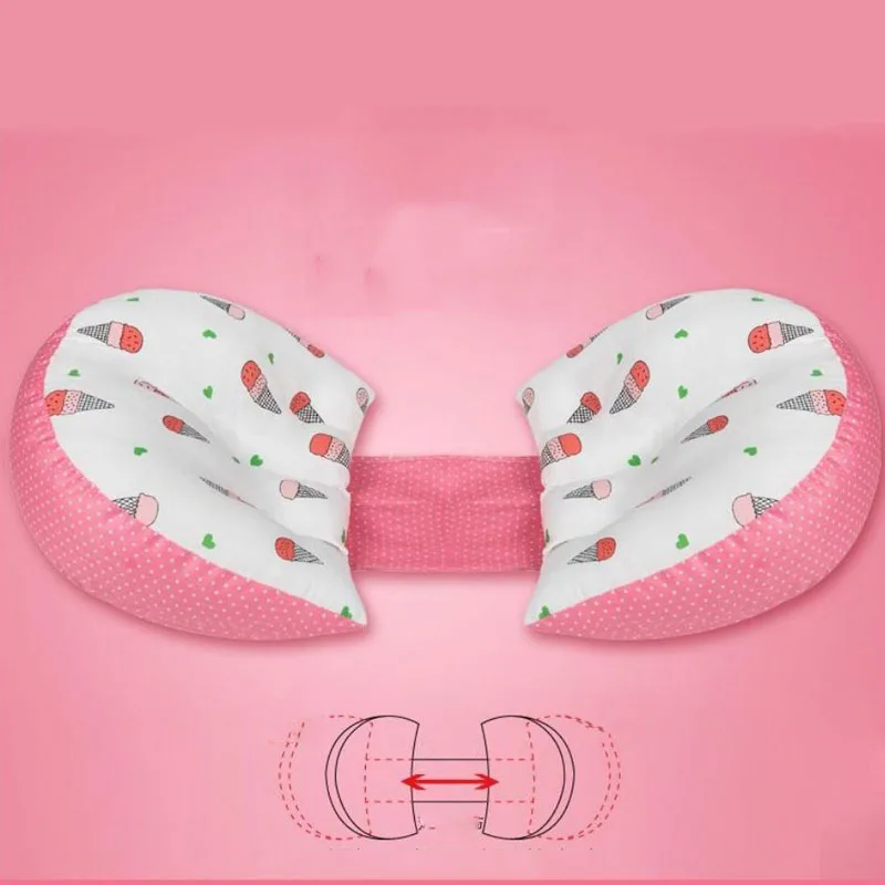 Almohada de apoyo lumbar para embarazo con forma U - imagen 2
