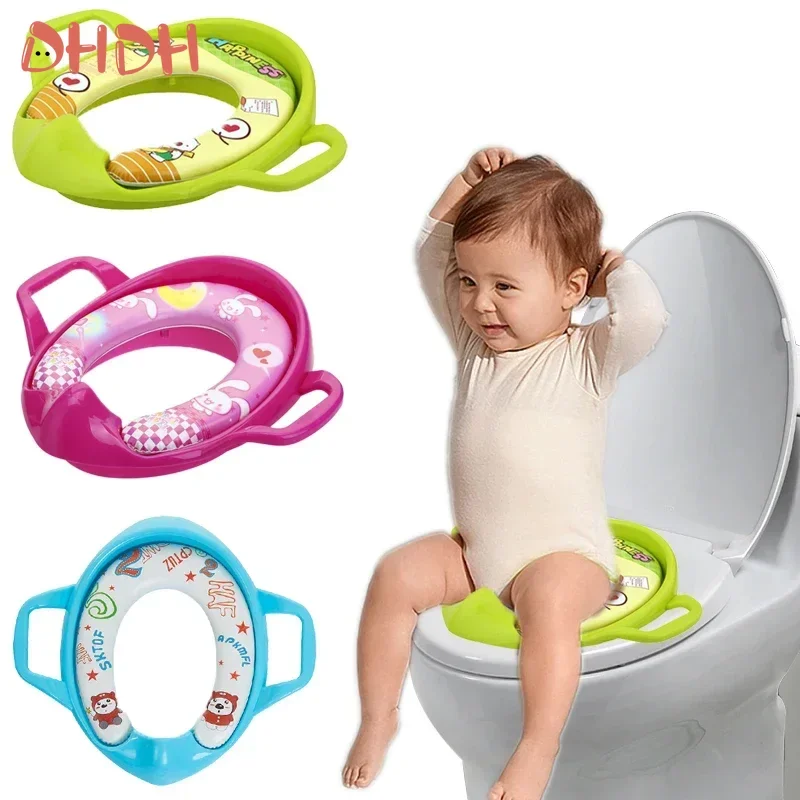 Orinal infantil antideslizante con soporte ovalado estable y seguro