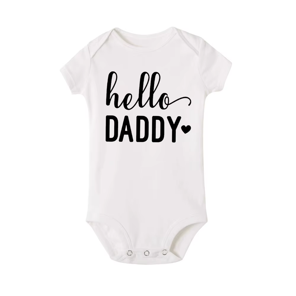 Hello Daddy Peleles de algodón puro para recién nacido - cómodo - imagen 5