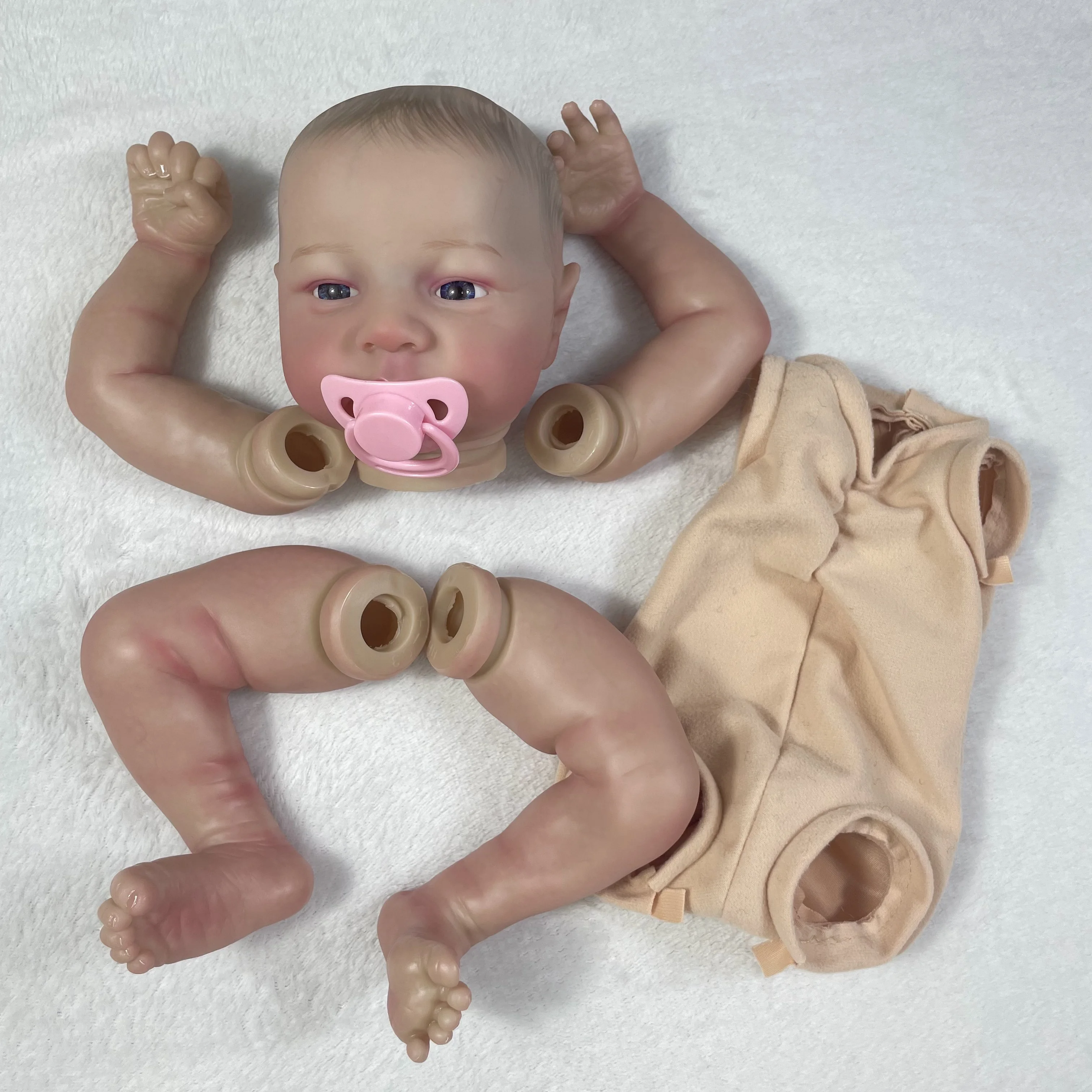 MRB Levi Awake Muñeca Reborn 19 pulgadas pintura 3D venas visibles - imagen 4