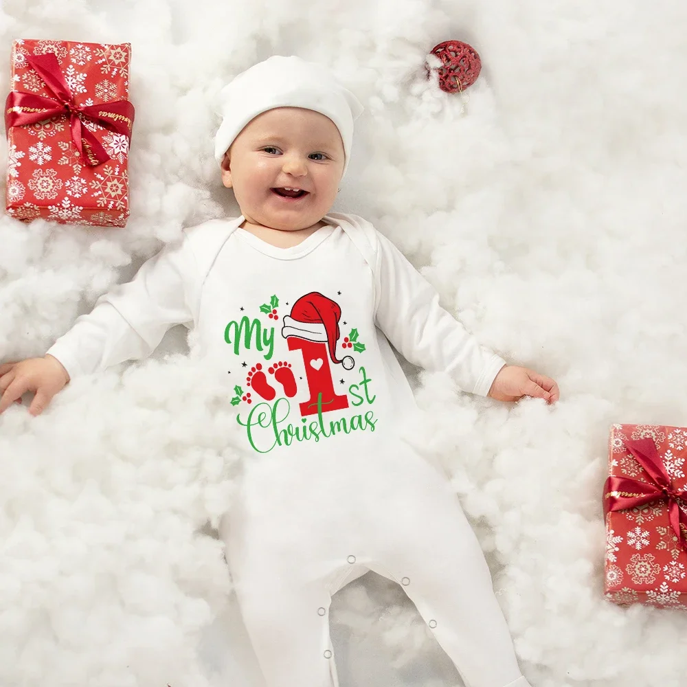 Body bebé blanco de algodón para recién nacido – Idea regalo Navidad - imagen 5