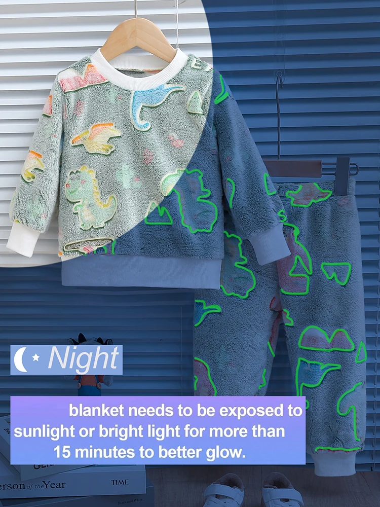 Conjunto felpa dinosaurio para bebé – Otoño invierno