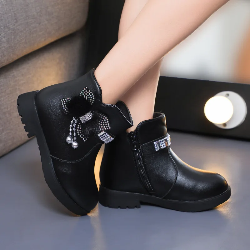 Botas de invierno planas antideslizantes de algodón para niño - imagen 3