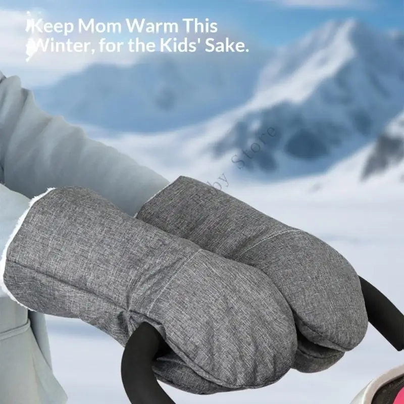Manguito térmico para cochecito con forro polar antiviento - imagen 2