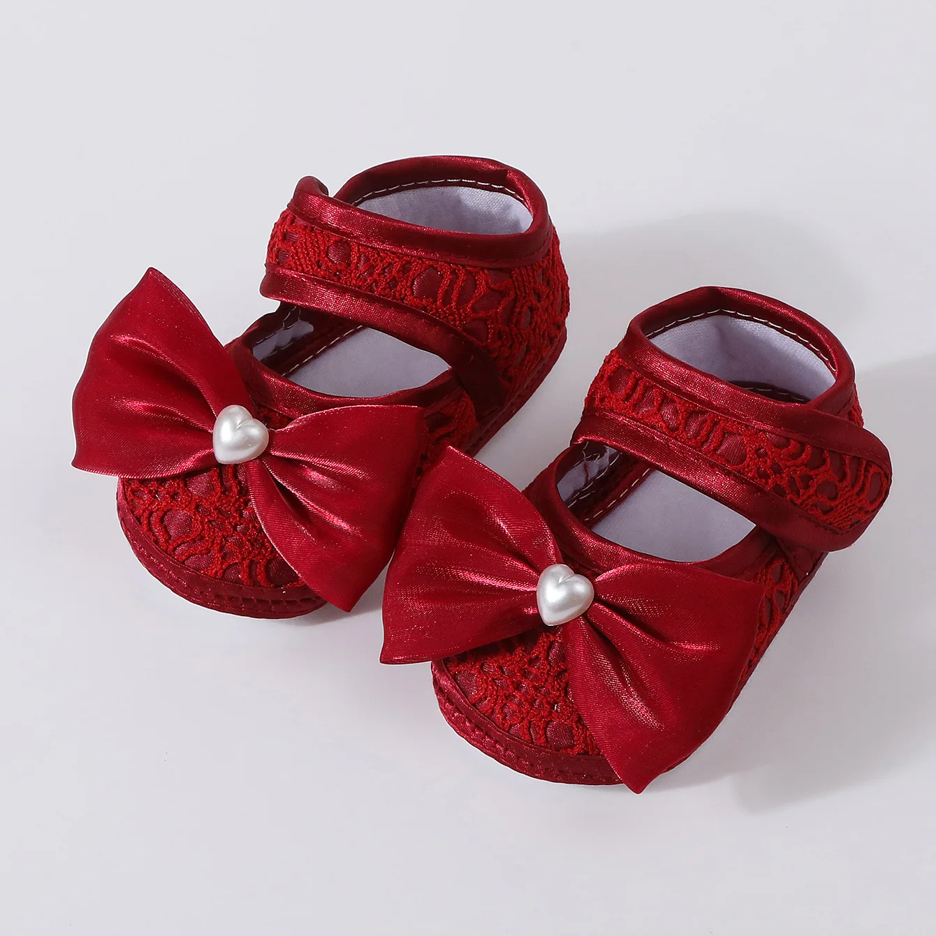 Zapatos antideslizantes para bebé antes de caminar con perlas - imagen 3