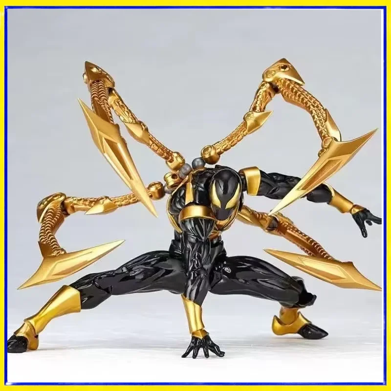Figura de acción Iron Spider articulada y posable roja y negra - imagen 2