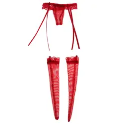 Pantimedias con tirantes estilo muñeca, acabado suave para niñas