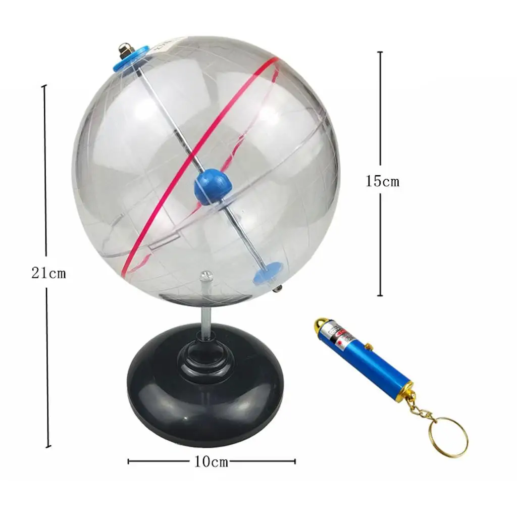 Globo terráqueo celeste de plástico para niños – aprendizaje geografía - imagen 3