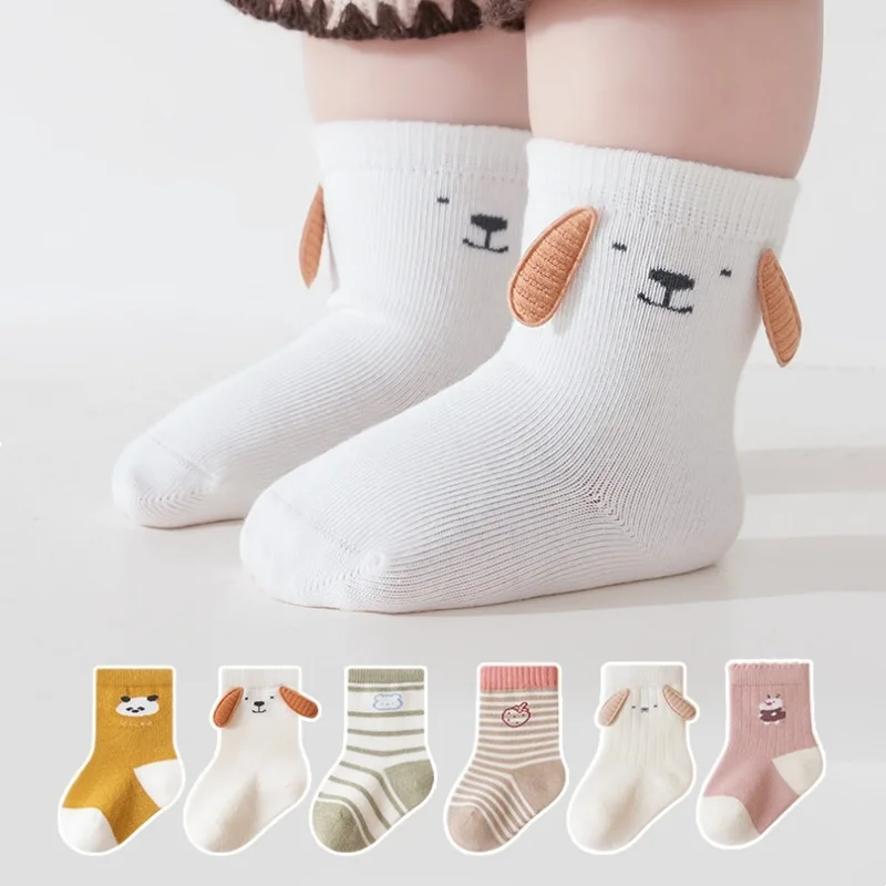 Calcetines para recién nacidos de algodón suave con dibujos - imagen 2