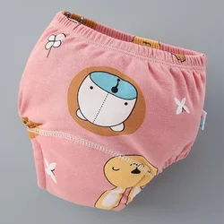 Pañal natación lavable estampado animales bebé ajustable suave