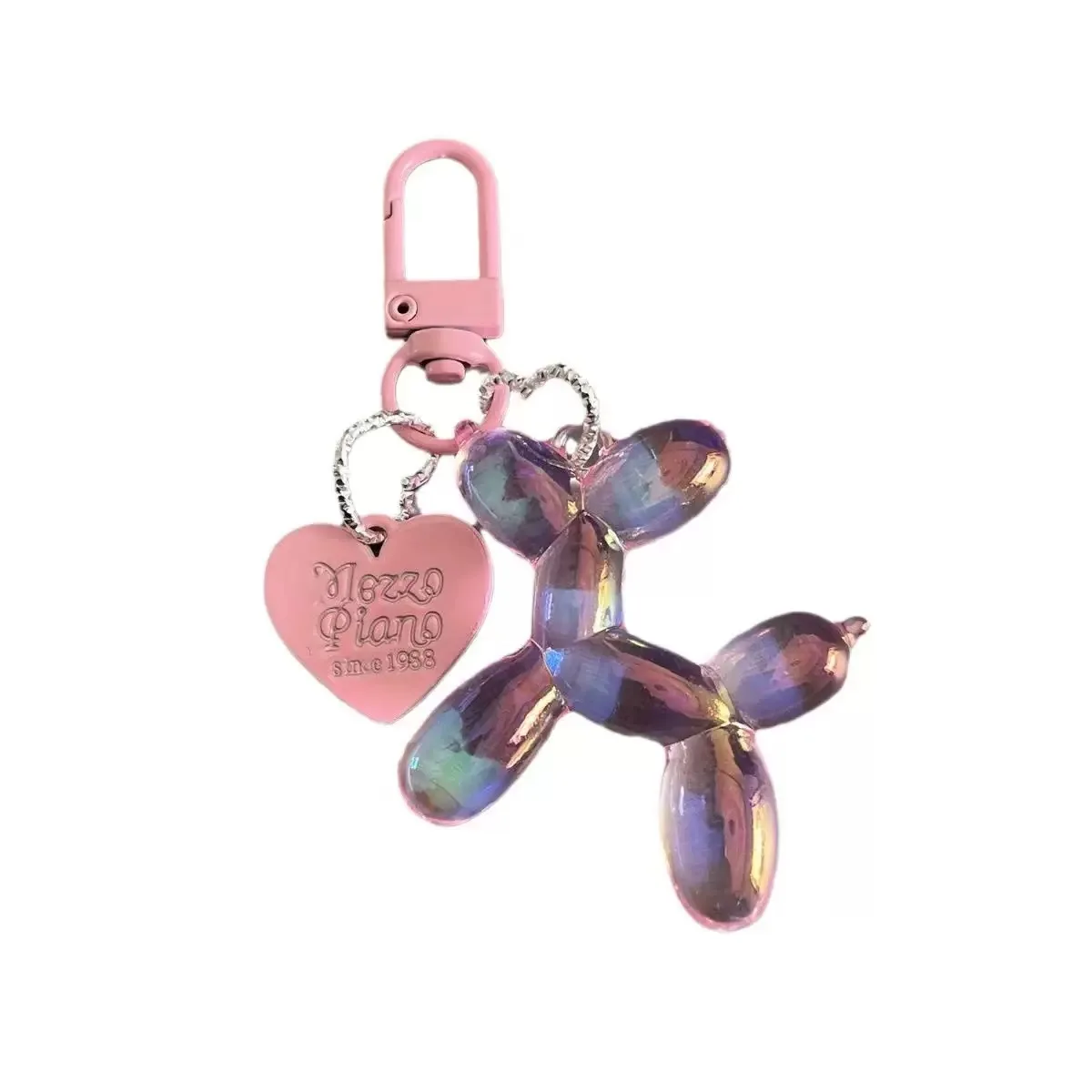 Llavero de perro con globo de caramelo – Colgante original para bolso - imagen 4