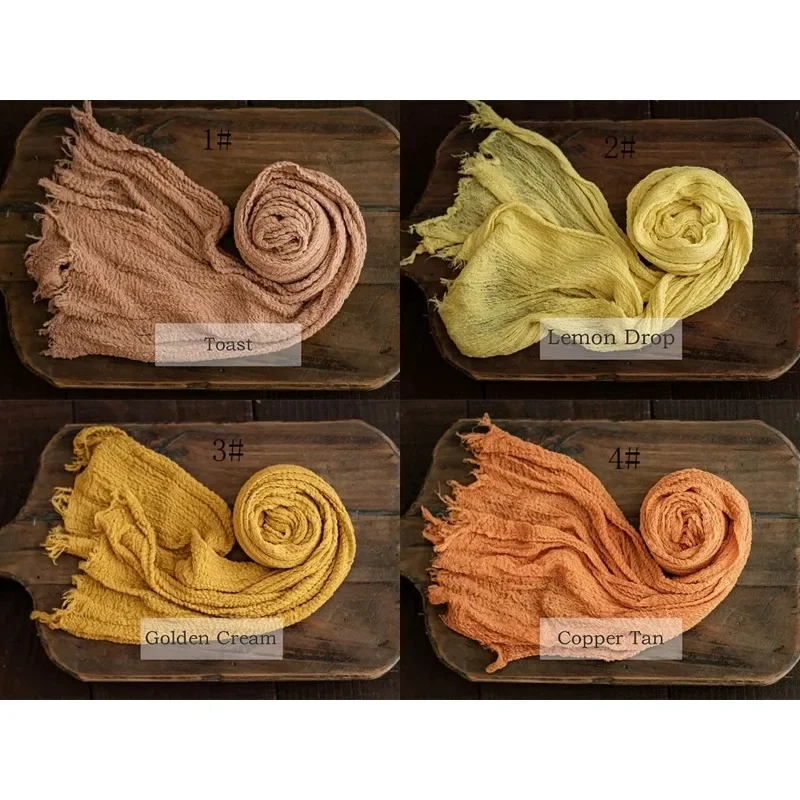 Envoltura de gasa arrugada en color beige claro