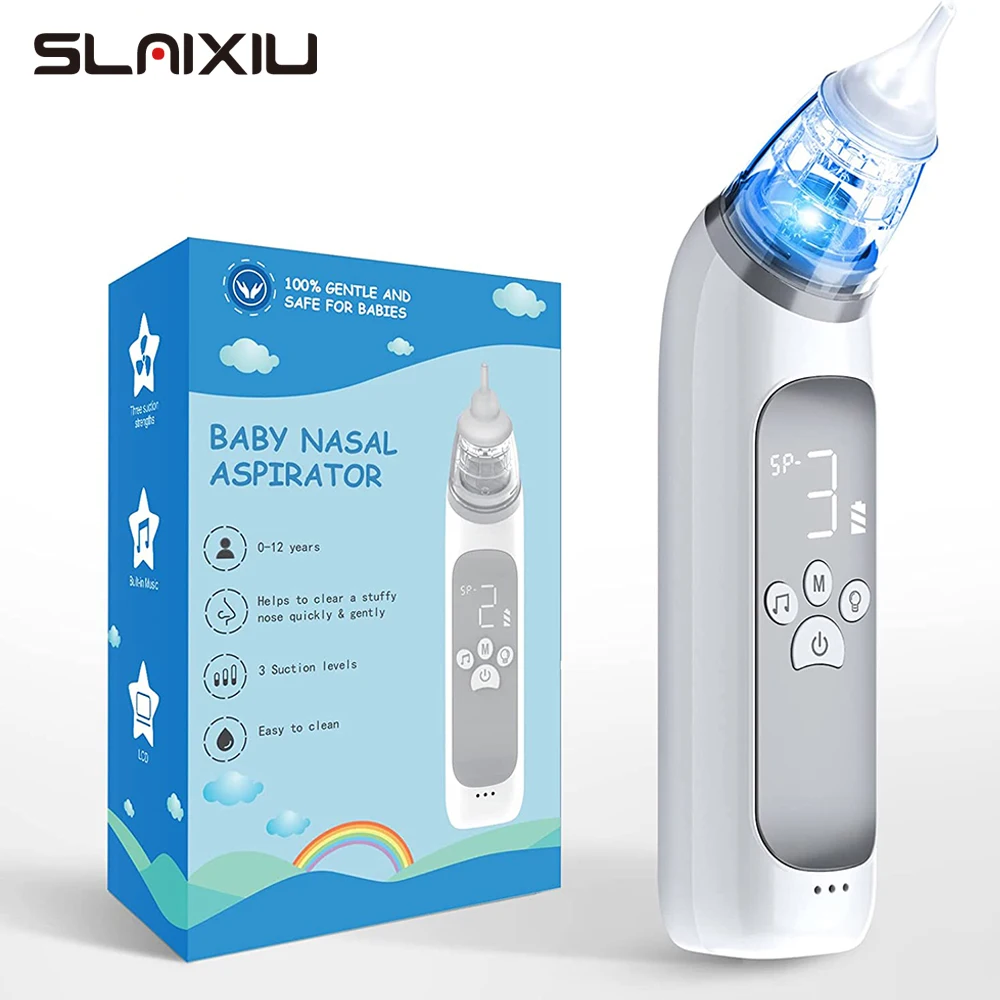 Aspirador nasal eléctrico para bebé – 3 modos de succión con música - imagen 2