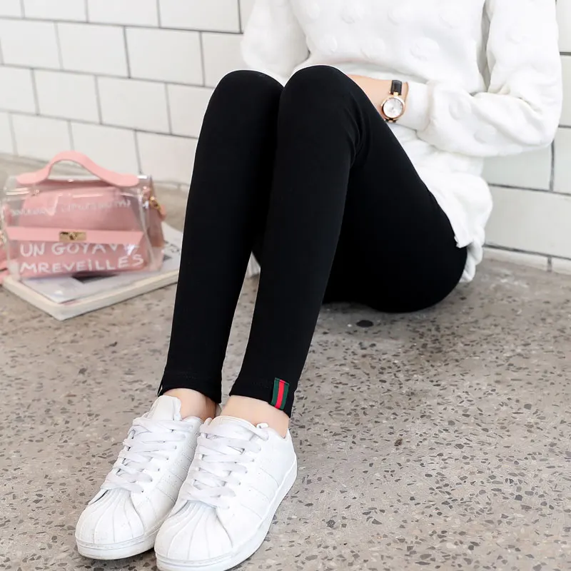 Leggings de maternidad de algodón otoñal con cintura elástica - imagen 3