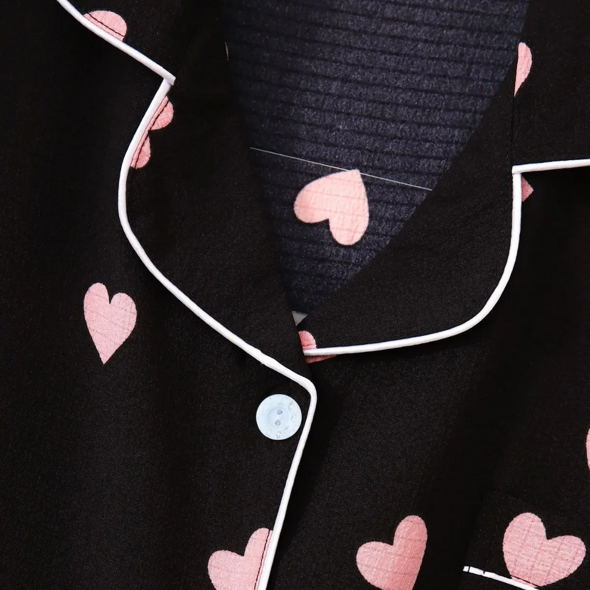 Conjunto de pijama mujer tipo cárdigan manga corta con burbujas - imagen 5