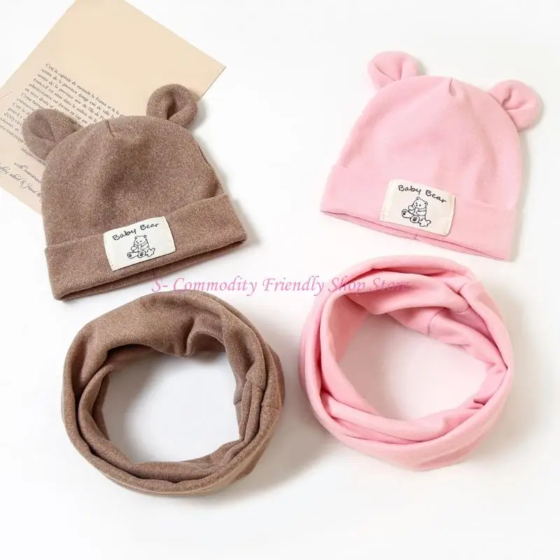 Conjunto accesorios de invierno para recién nacidos con pompones - imagen 5