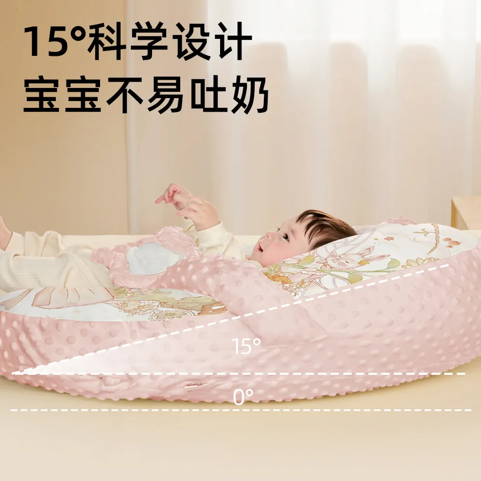 Almohada inclinada antirreflujo para bebé: postura cómoda y segura