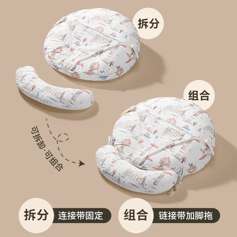 Almohada de lactancia para bebé recién nacido antidesbordamiento - imagen 4