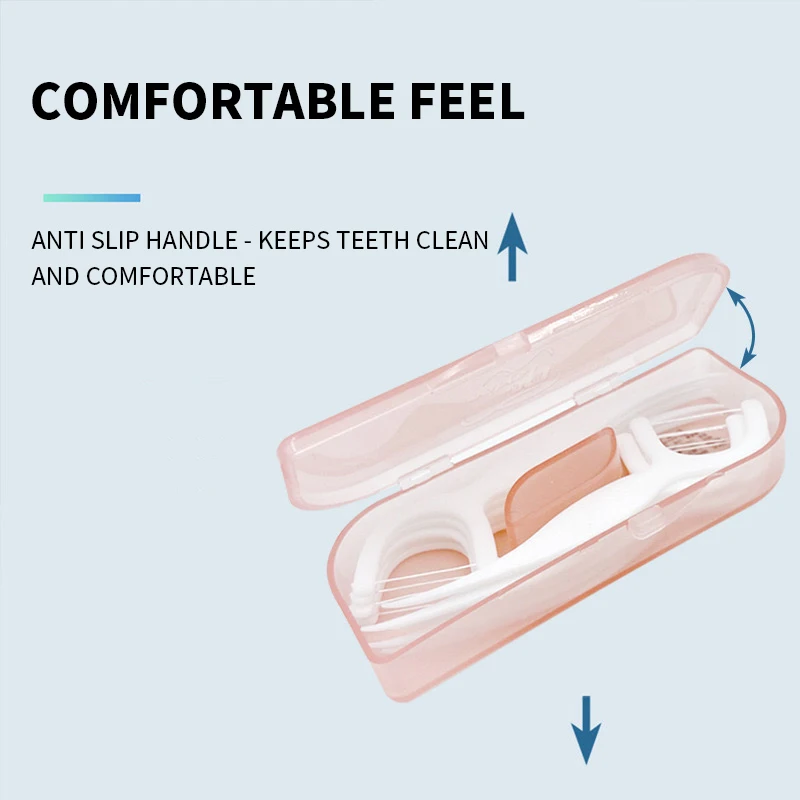 Mini caja de hilo dental de viaje portátil para palillos dentales - imagen 3